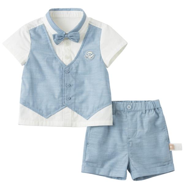 男の子 子供服 ベビー服 半袖 フォーマル ベスト 半ズボン 上品 ドッキング 結婚式 発表会 誕生日 ボディスーツ 春 夏 Db デイブ ベラ Db アーバン ミニ スタイル 通販 Yahoo ショッピング