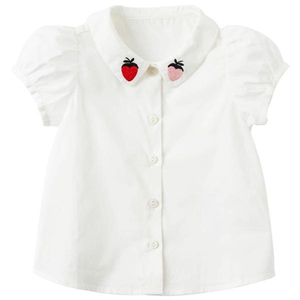 女の子 ブラウス フォーマル 発表会 無地 パフスリーブ 前ボタン オケージョン 保育園 幼稚園 学校 襟付き いちご 上品 春 夏 Db デイブ ベラ Db アーバン ミニ スタイル 通販 Yahoo ショッピング