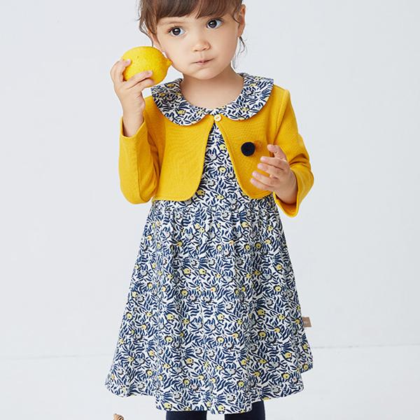 女の子 ワンピース 子供服 長袖 リバティ カーディガン ボレロ イエロー ボタニカル オケージョン 学校 お出かけ 秋 春 冬 デイブ ベラ Db154 アーバン ミニ スタイル 通販 Yahoo ショッピング