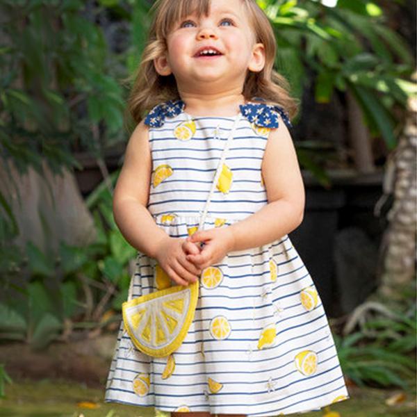 女の子 ワンピース 子供服 袖なし ノースリーブ ボーダー 肩リボン レモン 柄ワンピ ポシェット付き お揃い 春 夏 Dbm デイブ ベラ Dbm アーバン ミニ スタイル 通販 Yahoo ショッピング
