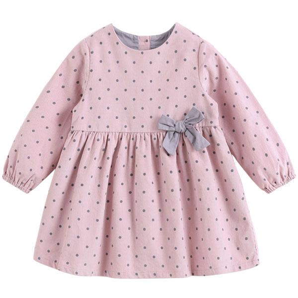 長袖 ワンピース 子供 服 キッズ ベビー 女の子 ドット リボン 80 90 100 110 1 Cm Tq1601 Marc Janie Tq1601 アーバン ミニ スタイル 通販 Yahoo ショッピング