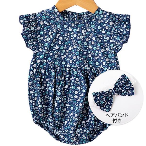ロンパース カバーオール ボディスーツ ベビー服 子供服 女の子 半袖 フリル袖 花柄 リボン 夏 60 70 80 90 Cm Oissie Ums1025 アーバン ミニ スタイル 通販 Yahoo ショッピング