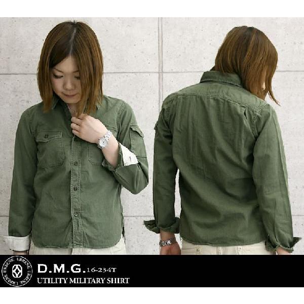 D.M.G. ドミンゴ DMGD.M.G ミリタリーシャツジャケット レディース
