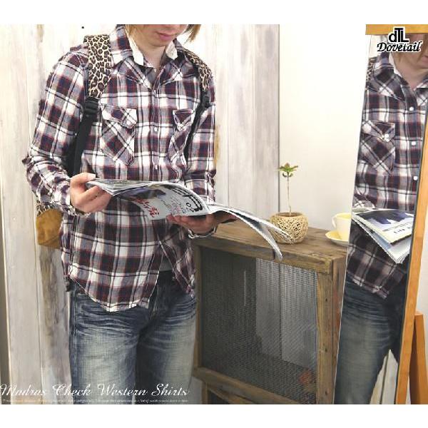Dovetail ダブテイル インド綿マドラスチェック柄長袖ウエスタンシャツ メンズ おしゃれ Dovetail ジーンズ カジュアル アーベン 通販 Yahoo ショッピング