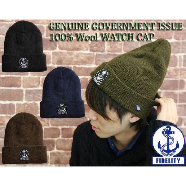 Johnbull ニットキャップ フィデリティ FIDELITY ピンバッチ付