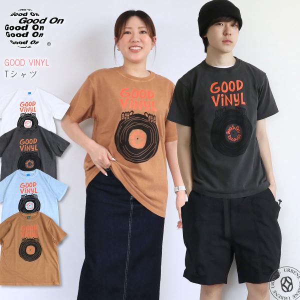 半袖Tシャツ GOOD ON グッドオン グッド レコード ショートスリーブTシャツ GOOD VINYL グッド ビニール S/S TEE クルーネック_gdn_mtt 爆買