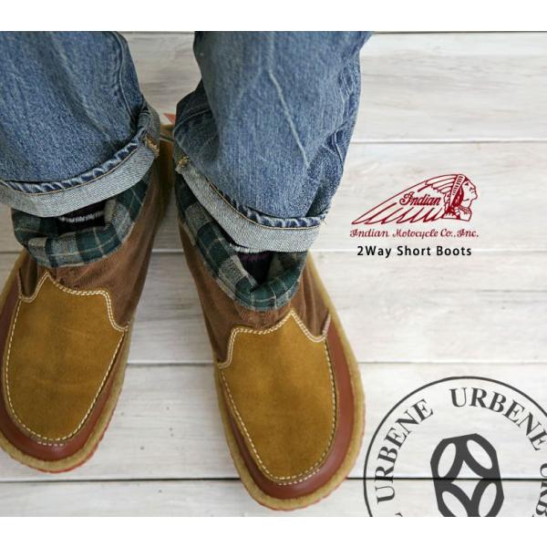 Indian インディアン ショートブーツ 2way 撥水 クレープソール レディース メンズ シューズ 靴 おしゃれ Buyee 日本代购平台 产品购物网站大全 Buyee一站式代购 Bot Online