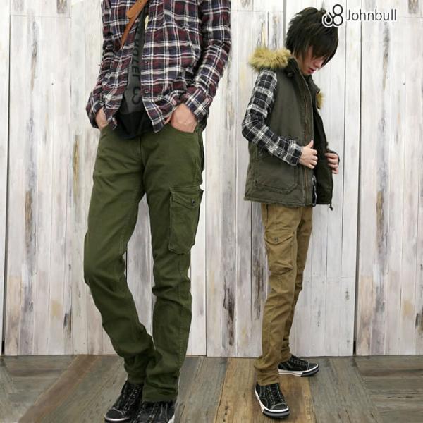 Johnbull（ジョンブル） カーゴパンツ メンズ サージストレッチ