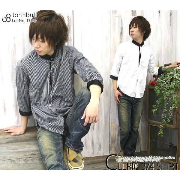 Johnbull（ジョンブル） Johnbull 7分袖 シャツ メンズ おしゃれ 爆買 