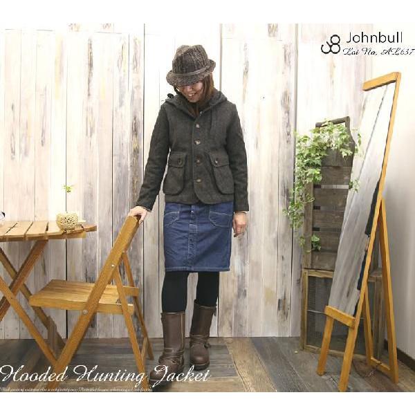 Johnbull（ジョンブル） 起毛ウールツイードフーデッドハンティング
