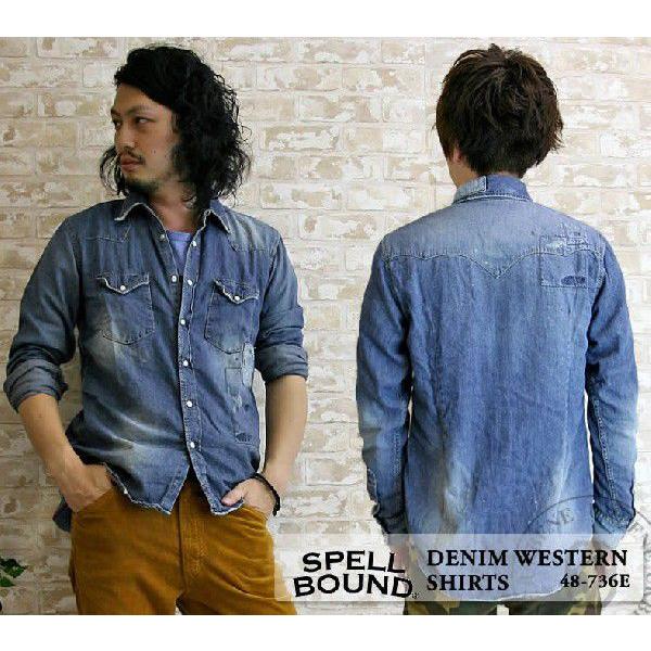 長袖ウエスタンシャツ スペルバウンド Spell Bound デニム トップス ドミンゴメンズ リメイク レディース D M G おしゃれ Buyee Buyee Japanese Proxy Service Buy From Japan Bot Online