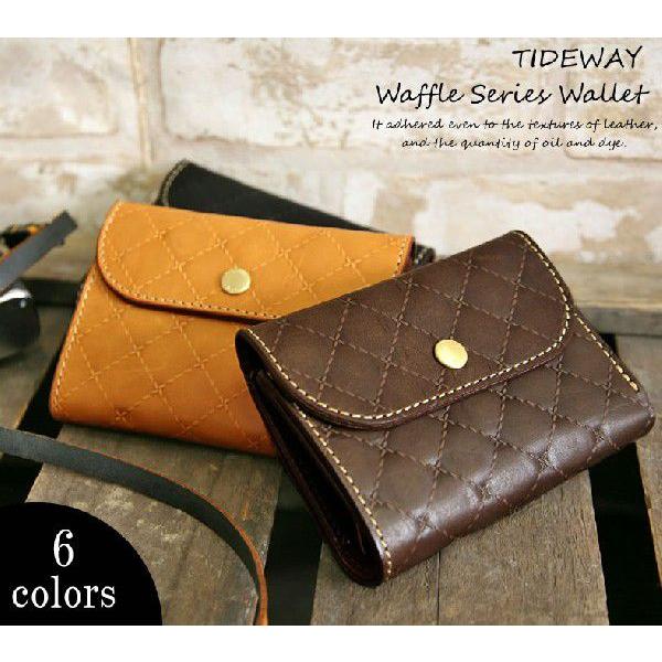 TIDEWAY（タイドウェイ） メンズ二つ折り財布 レザーウォレット