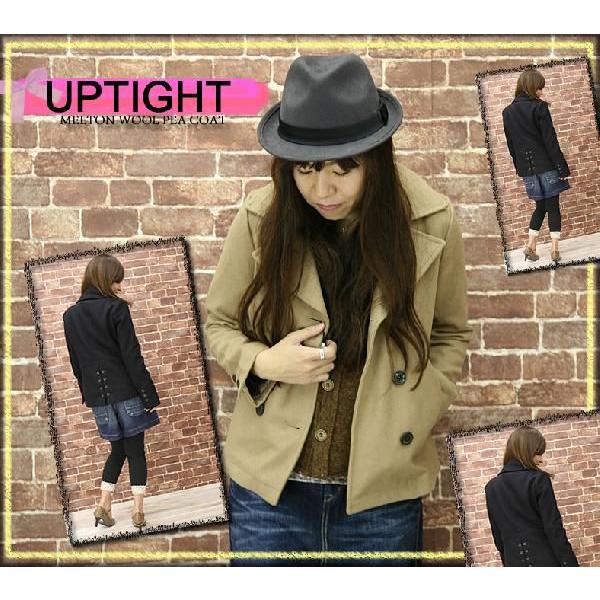 Uptight アップタイト メルトン ウール ショート Pコート アウター レディース おしゃれ Uptight ジーンズ カジュアル アーベン 通販 Yahoo ショッピング