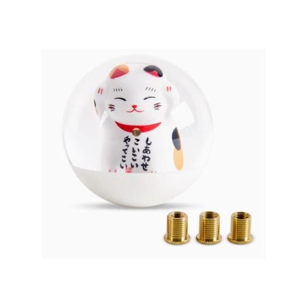 bubulu シフトノブ おもしろシフトノブ トラック バス MT 猫 ねこ 招き猫 水中花 クリアシフトノブ かわいい ドリフト シフトレバー