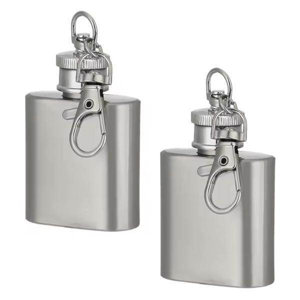 �X�L�b�g�� �q�b�v�t���X�R �X�e�����X�� ���^ �g�їp �L�[�z���_�[�t 1oz �V���o�[ ��72.5*41*20mm 2�� ���i�摜