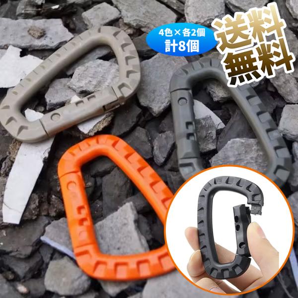 [Release date: November 7, 2022]グローブをはめた手でも開閉できるように、表面には凹凸加工が施された、合成樹脂(プラスチック)のカラビナです。通常のプラスチックよりも強度のある素材は、耐熱性や耐磨耗性にも優れて...