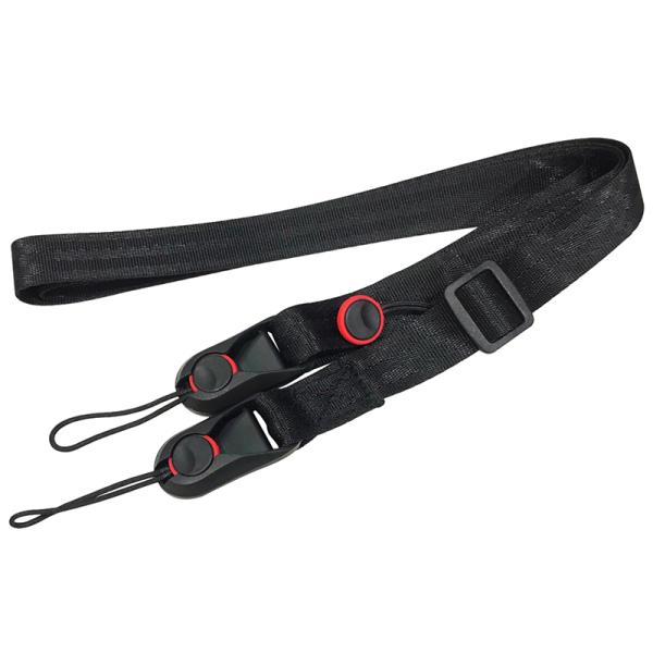 [Release date: March 4, 2024]ワンタッチで着脱可能なクイックリリースバックルの汎用カメラストラップです。 ストラップ不要時にワンタッチでストラップを着脱できるクイックリリース機能のバックル。ストラップホールを持つ...