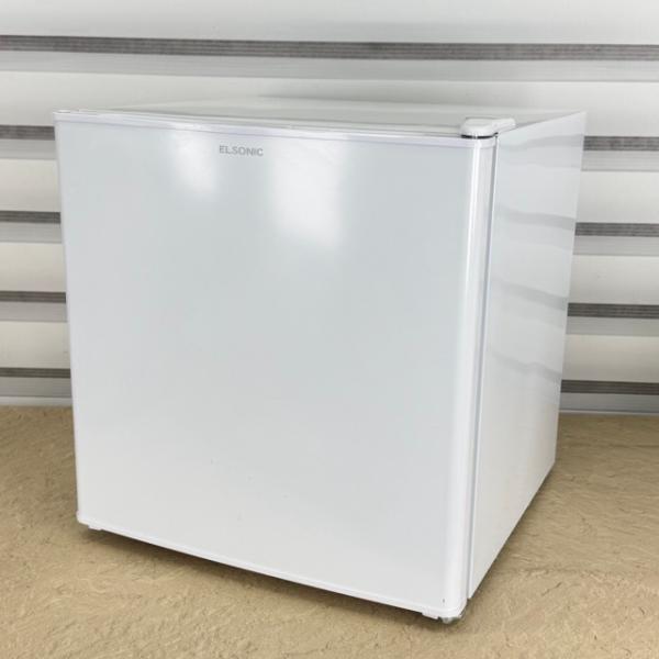 ELSONIC ノンフロン冷蔵庫 【中古】動作保証 EJ-R461W 2024年製 1ドア 右開き ホワイト 46L 2024年製 エルソニック/516143