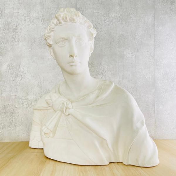 石膏像 【中古】 聖ゲオルギウス ジョルジョ 男性像 胸像 デッサン  