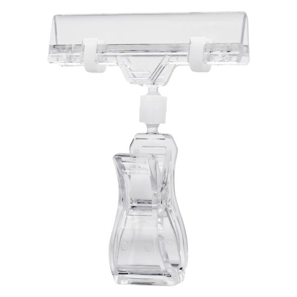 入り数 1【特長】ホールド力が自慢のPOPクリップ。ポップクリップ、ジョイント部で角度が変えられます。青果コーナーなどの木製かご、籐かご、その他つかみ巾が大き目な場所に最適！丈夫な作りで安定感抜群です！POPはもちろん、値札カードを挟んでも...