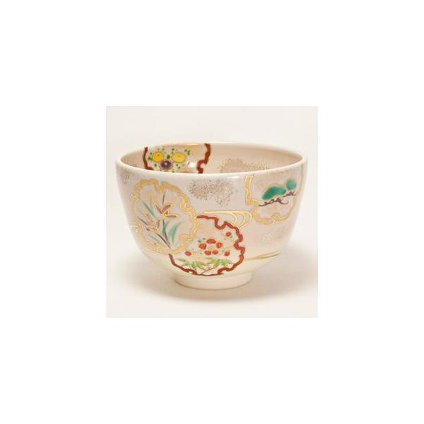 清水焼・京焼 仁清雪輪 抹茶碗 〔八木海峰〕 : uroco - 通販 - Yahoo