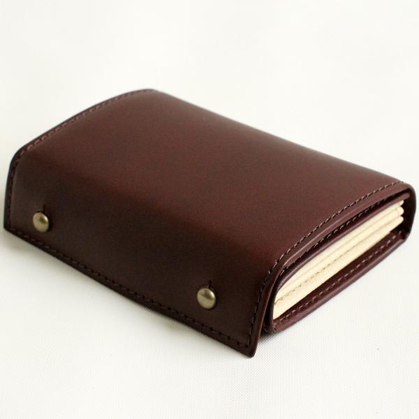 m+ エムピウ 二つ折り財布 millefoglieII P25 LH　ミッレフォッリエ2 P25 LH　tabacco×beige　（左利き用）