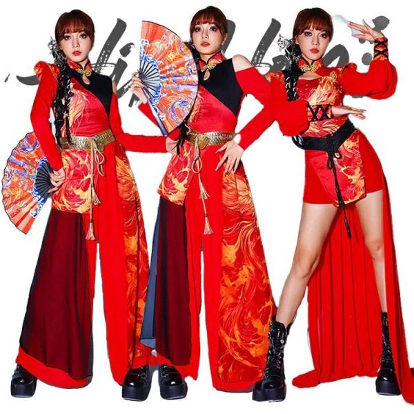 社交ダンス　上下セット　セットアップ　アンサンブル　花柄 社交ダンス　上下セット　セットアップ　アンサンブル　花柄