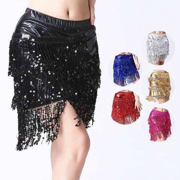 ベリーダンス衣装 スパンコール刺繍ブラ&アンバランスミニスカート ベリーダンス衣装 スパンコール刺繍ブラ&アンバランスミニスカート