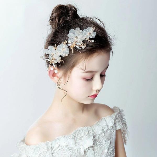 送料無料 ヘアアクセサリー 2個セット 女の子 ヘッドドレス ドレス髪飾り フォーマル 髪飾り 七五三 洋装 発表会 結婚式 コスチューム おしゃれ 写真撮影 記念
