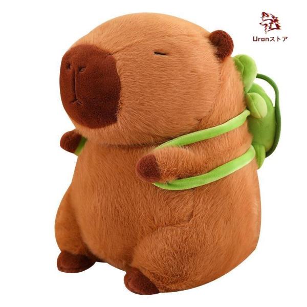 ぬいぐるみ カピバラ 動物 ぬいぐるみ 抱き枕 もこもこ 可愛い お誕生日プレゼント インテリア 店飾り カメカバン付き お祝いプレゼント カピバラです