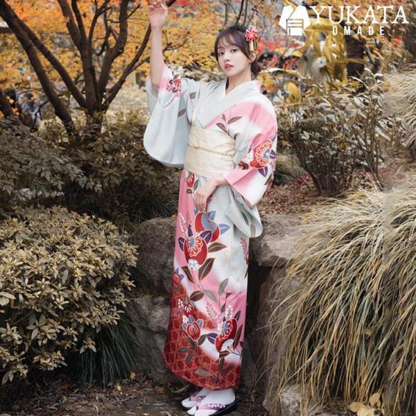浴衣 巾着 花柄 帯 3点セット