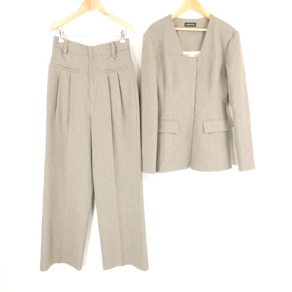 美品 MAISON SPECIAL メゾンスペシャル 21242465801 セットアップ 38 ポリエステル他 セット ブレザー パンツ スーツ レディース AD1304A30 MAISON SPECIAL（メゾンスペシャル） 美品 21242465801 セットアップ