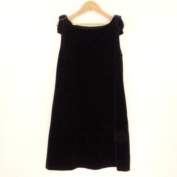 VELOUR NOIR by FOXEY NEW YORK 31410 ワンピース 黒系 38 ドレス 
