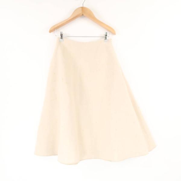 美品　マディソンブルー フレアスカート ベージュ サイズ01 MADISON BLUE（マディソンブルー） 美品 MB171-6015 JUTE FLARE SKIRT