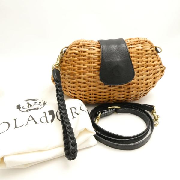 美品 VIOLAd'ORO ヴィオラドーロ 2WAYバッグ クラッチ ショルダー かご