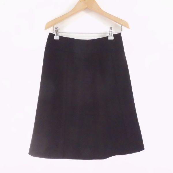 美品 バーバリーブラックレーベル スカート ブラック 38 毛100％ ひざ  