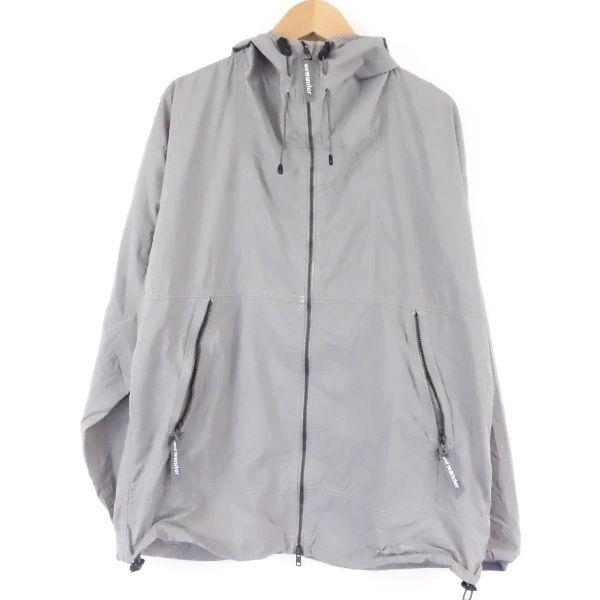 美品 アンドワンダー パーテックスウィンドジャケット グレー 00 