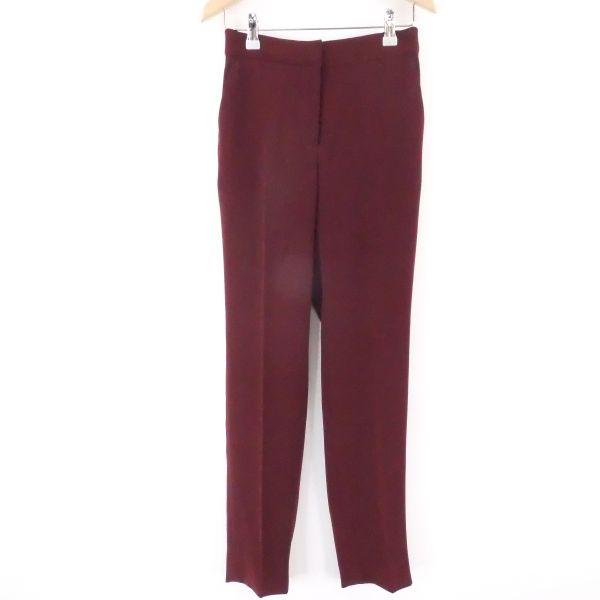 未使用 セオリー 03-2306400 スリムテーパードパンツ ワインレッド 34  