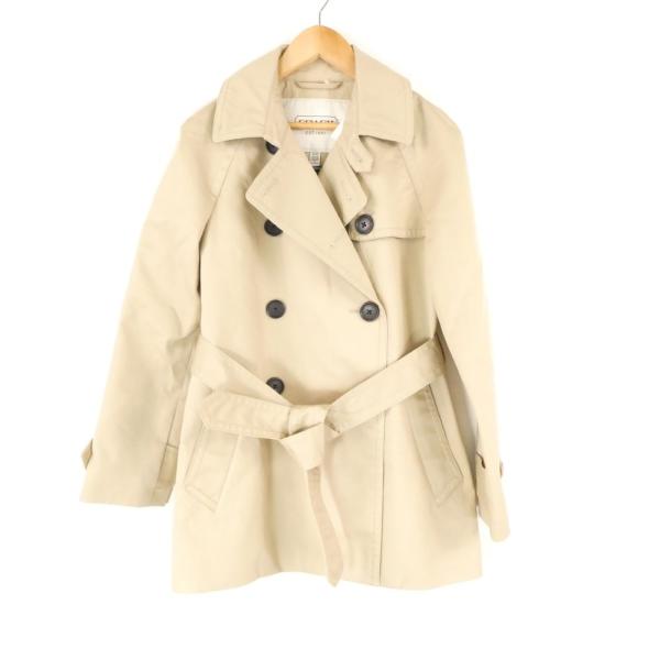 コーチ　ショートトレンチコート　ベージュ　サイズXS 【クリーニング済.美品】 中古・古着通販】COACH (コーチ) ショートトレンチコート ベージュ