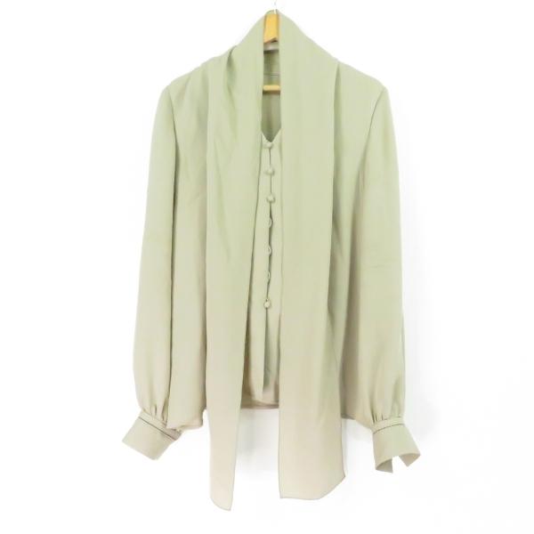 FOXEY フォクシー 37752 ストールブラウス ベージュ系 38 シルク100