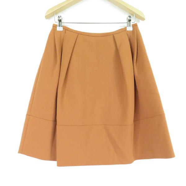 美品 FOXEY フォクシー マカロンシック 32107 スカート オレンジ系 38  