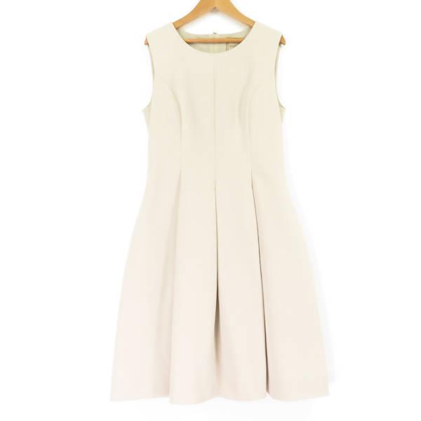 美品 DAISYLIN デイジーリン ワンピース ベージュ系 40 トリアセテート 