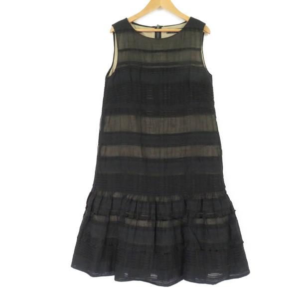 美品 フォクシー Dress NOIR FUN ワンピース ブラック系 40 コットン他