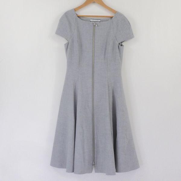 フォクシー 2way ワンピース パーカー風 フレア フロントジップ