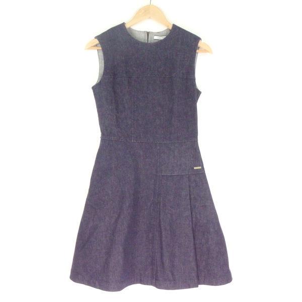 FOXEYNEWYORK フォクシー 35808 デニム ノースリーブワンピース 