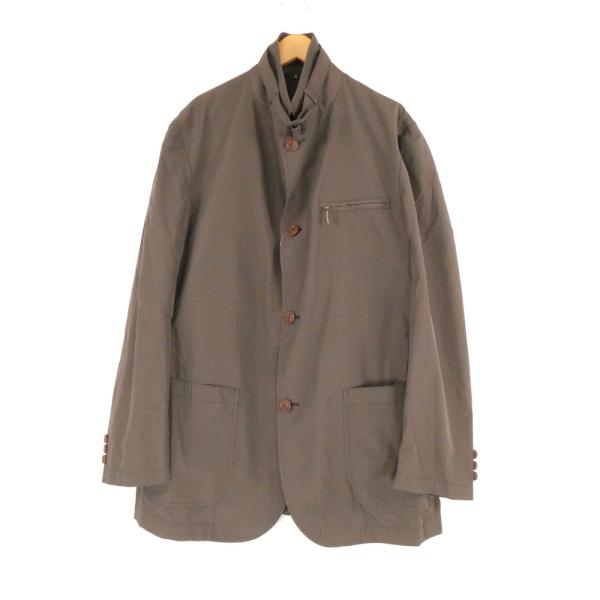 美品 LANVIN COLLECTION ランバンコレクション 2WAYジャケット 50 (おおよそL想定) ナイロン他 テーラード スタンド 古着 アウター メンズ AY7461A40 LANVIN COLLECTION 美品 ランバンコレクション 2WAYジャケット 50
