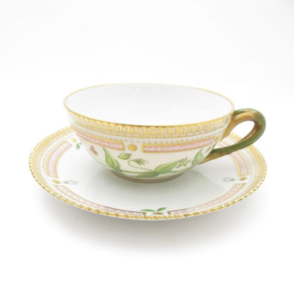 ロイヤルコペンハーゲン　フローラ　カップアンドソーサー ROYAL COPENHAGEN（ロイヤルコペンハーゲン） 美品 フローラダニカ