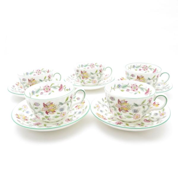 美品 MINTON ミントン ハドンホール カップ＆ソーサー 5客 セット 
