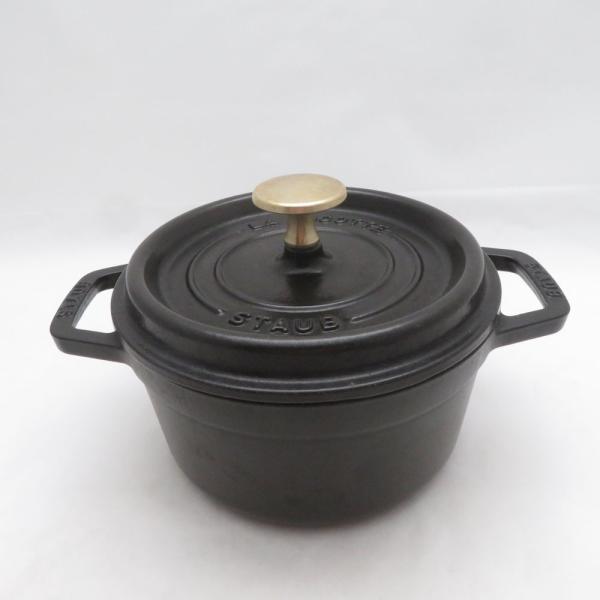 Staub（ストウブ） 美品 ピコ ココット ラウンド 両手鍋 16cm SO4127Z