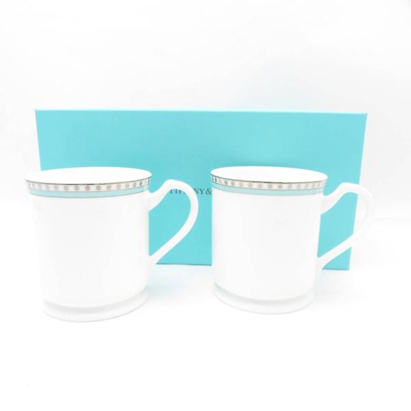 【新品未使用】ティファニー プラチナブルーバンド プレート2枚セット TIFFANY&Co. ティファニー プラチナブルーバンド プレート 2枚
